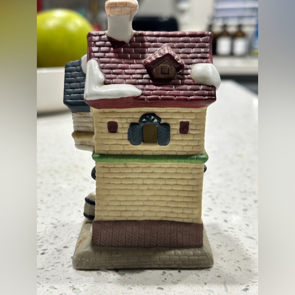 Hand Painted Porcelain Christmas Village Grocery Store - Picture 3 of 6